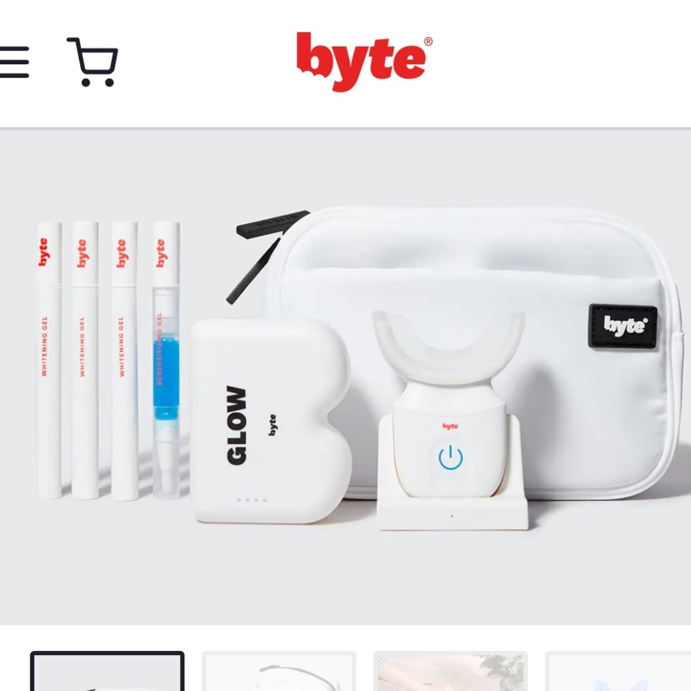BNIB Brightbyte Pro LED teeth whitening system